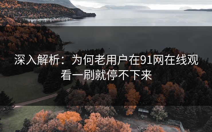 深入解析：为何老用户在91网在线观看一刷就停不下来