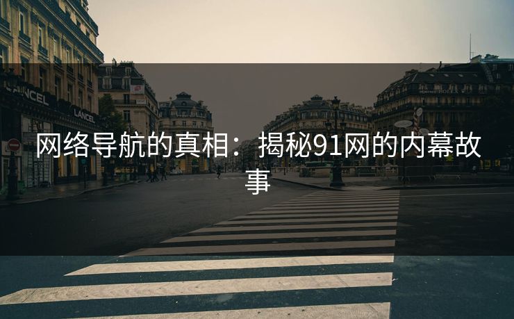 网络导航的真相：揭秘91网的内幕故事
