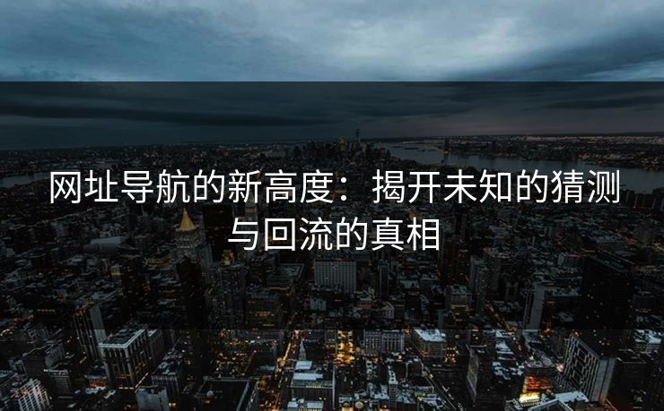 网址导航的新高度：揭开未知的猜测与回流的真相